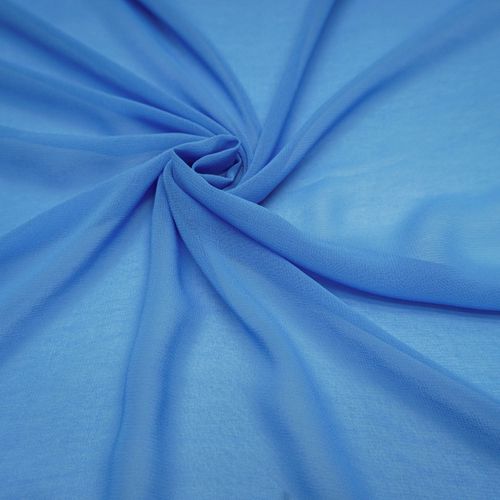 Tecido musseline toque de seda azul serenity