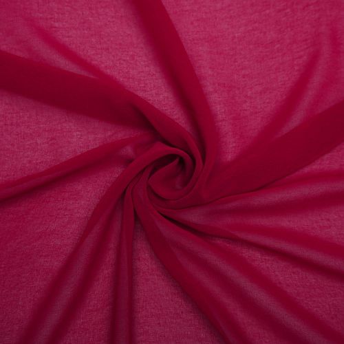 Tecido musseline toque de seda framboesa