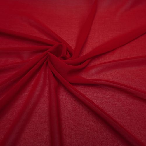 Tecido musseline toque de seda vermelho