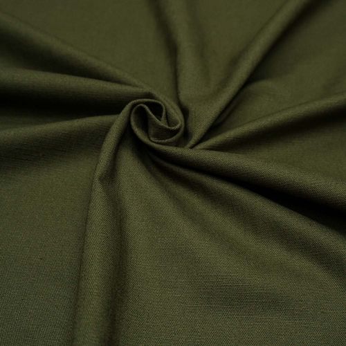 Tecido linho misto com elastano verde oliva