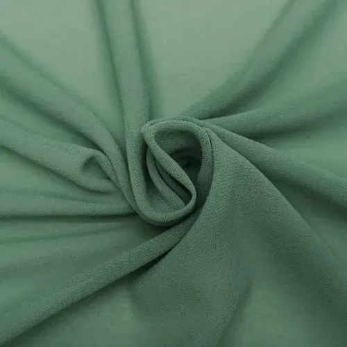 Tecido musseline toque de seda verde acinzentado - und 130x150cm