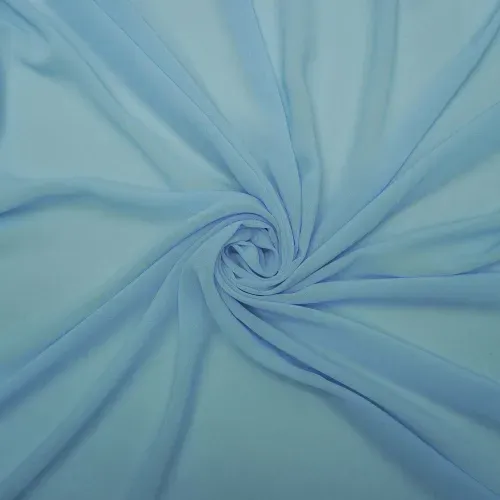 Tecido musseline toque de seda azul serenity - und 20x140cm