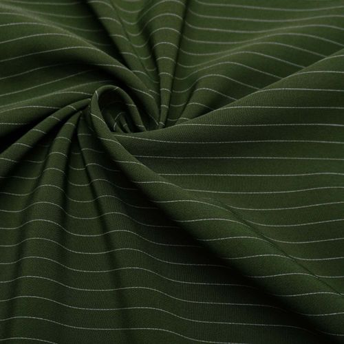Tecido alfaiataria risca de giz verde oliva