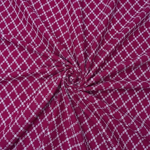 Tecido laise fúcsia bordado und 40cm x 135cm