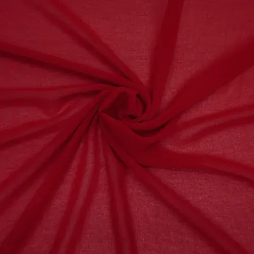 Tecido musseline toque de seda vermelho - und 130x147cm