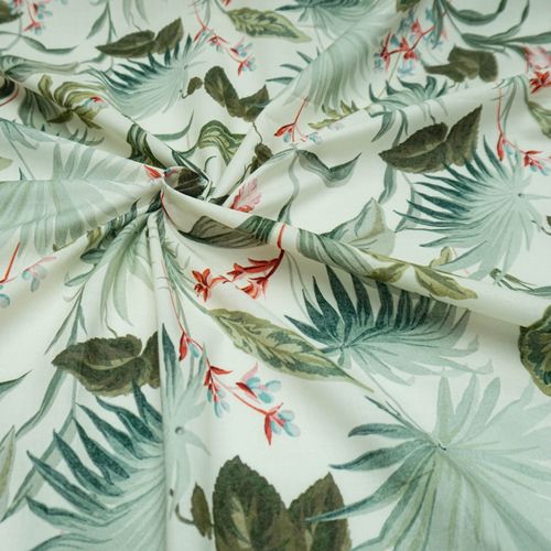 Tecido cambraia de algodao off white estampa floral (tecido italiano legitimo)