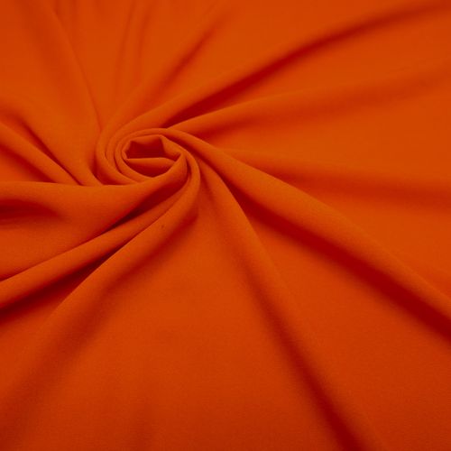 Tecido crepe musseline laranja