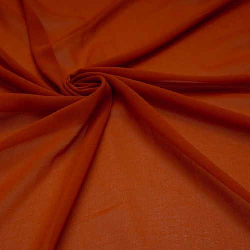 Tecido crepe musseline terracota
