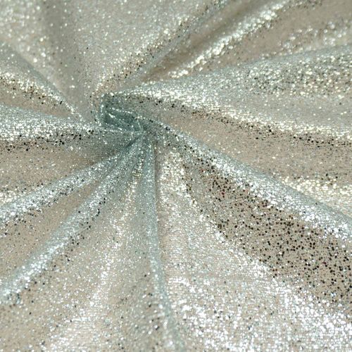 Tecido tule com glitter prata