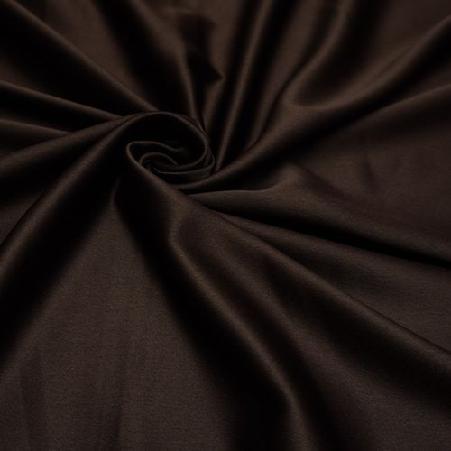 Tecido crepe valentino leve marrom cafe escuro