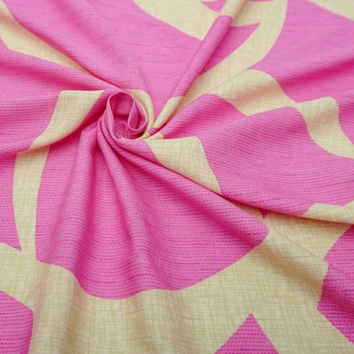 Tecido viscose estampa geométrica rosa/nude