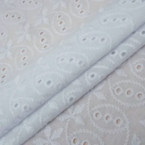 Tecido laise 100% algodao branco - und 90x130cm