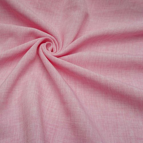 Tecido poliester com textura de linho rosa