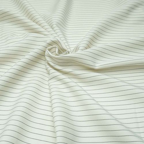 Tecido alfaiataria risca de giz vanilla