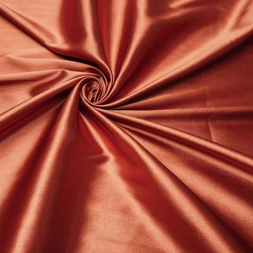 Tecido cetim com elastano terracota
