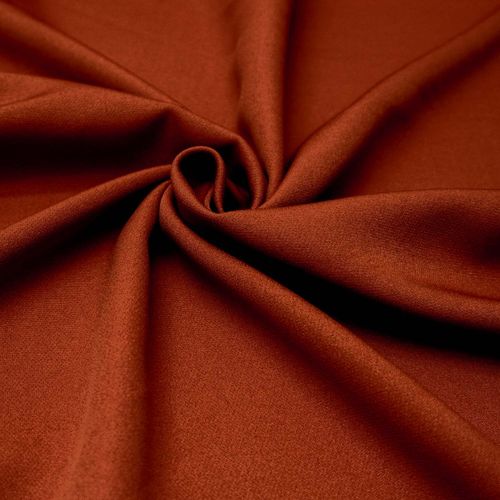 Tecido crepe alfaiataria leve terracota