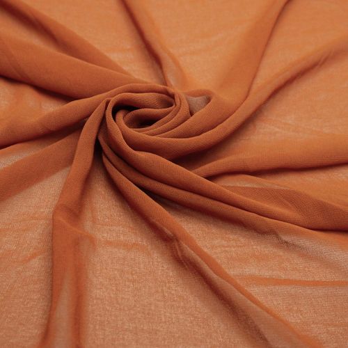 Tecido musseline toque de seda terracota