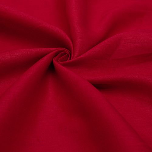 Tecido linho puro vermelho