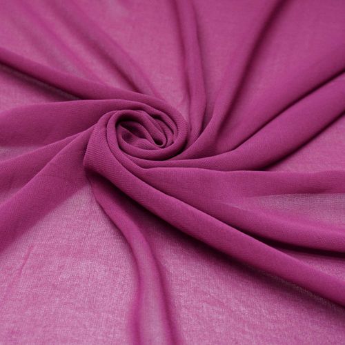 Tecido musseline toque de seda fúcsia