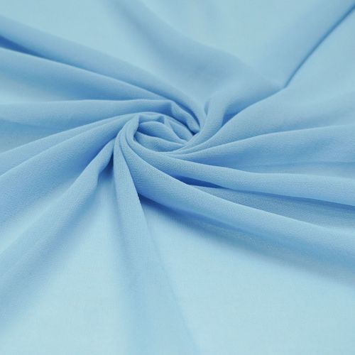 Tecido musseline toque de seda azul serenity