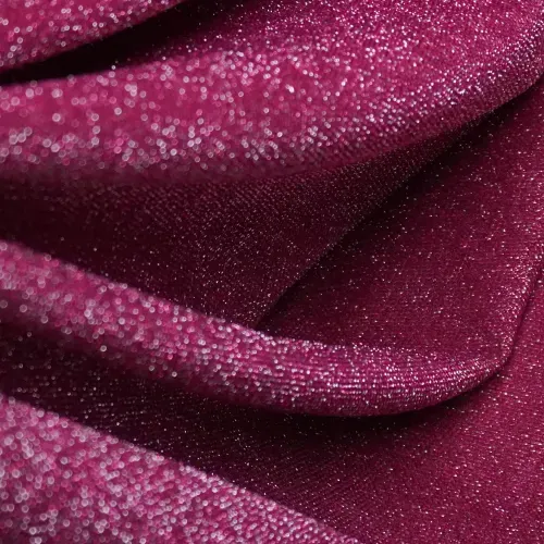 Tecido malha lurex fucsia - und 40x150cm