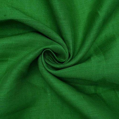 Tecido cambraia de linho verde bandeira und 40cm x 140cm