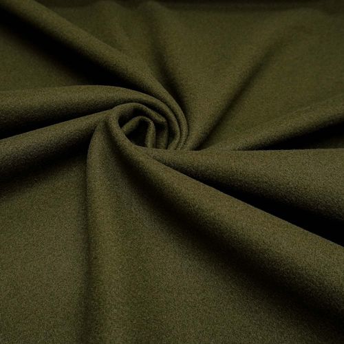 Tecido lã batida verde militar (outono/inverno)