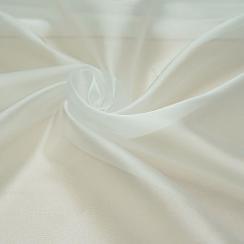 Tecido gazar acetinado branco