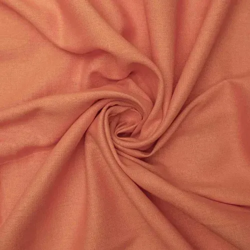 Tecido linho misto com elastano coral - und 90x137cm