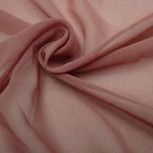 Tecido musseline toque de seda rose - und 68x147cm