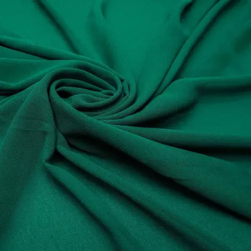 Tecido musseline toque de seda verde esmeralda - und 70x145cm