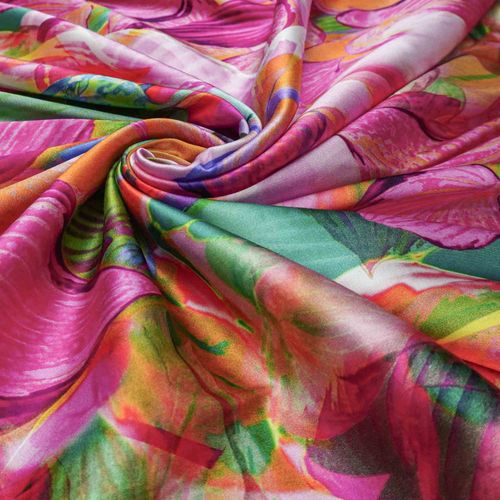 Tecido rayon acetinado com elastano estampa abstrato (tecido italiano legitímo) und 50x130cm