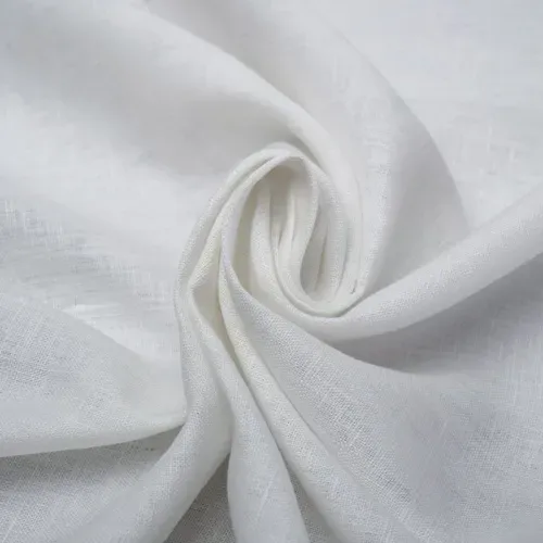 Tecido linho puro off white - und 40x135cm