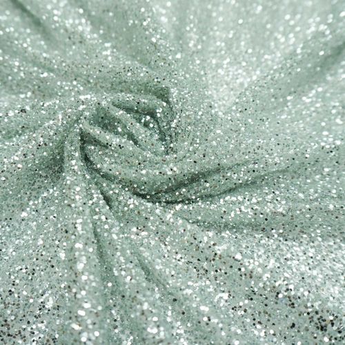 Tecido tule com glitter prata