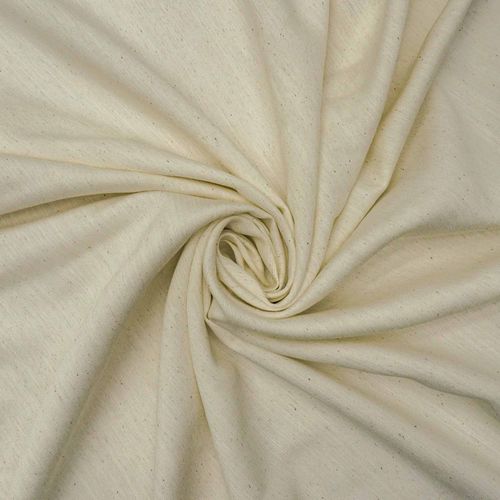 Tecido viscose mista twill com trama de linho off white - und 70x150cm