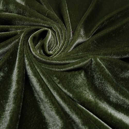 Tecido veludo verde militar (outono/inverno)