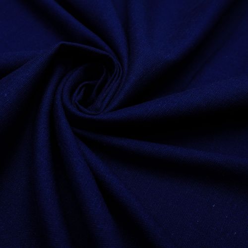 Tecido linho misto com elastano azul marinho