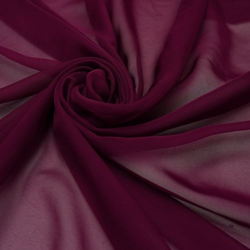 Tecido gazar toque de seda fucsia intenso