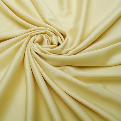Tecido crepe valentino amarelo manteiga