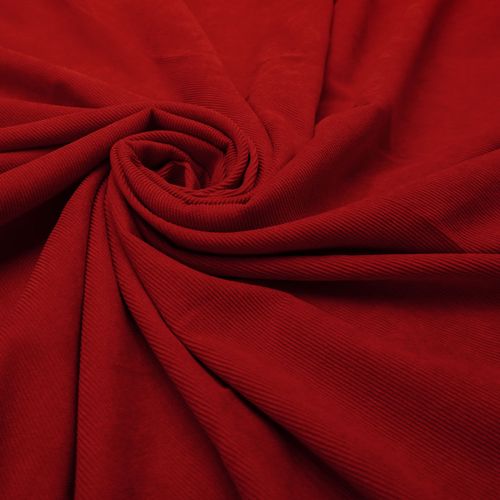 Tecido veludo cotelê com elastano vermelho (outono/inverno)