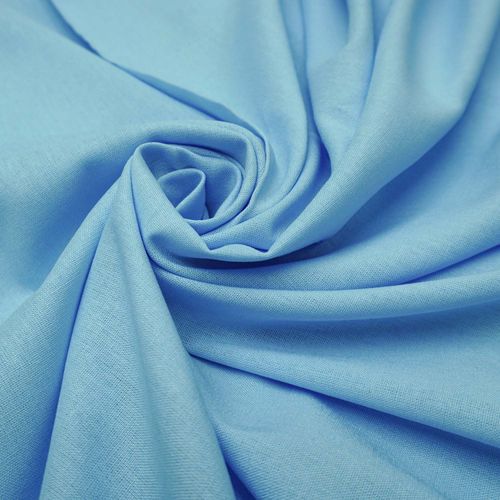 Tecido cambraia de linho misto azul bebê