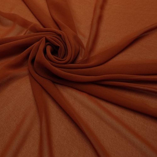 Tecido musseline toque de seda terracota