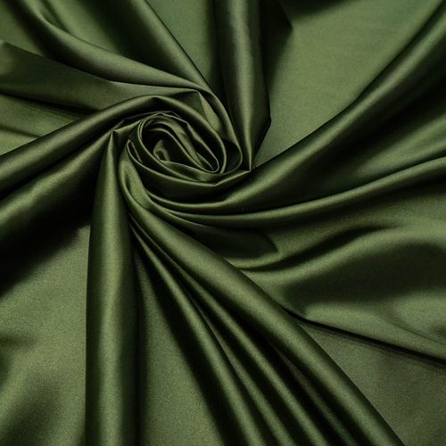 Tecido cetim toque de seda com elastano verde
