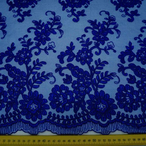 Tecido renda azul royal und 120cm x 130cm