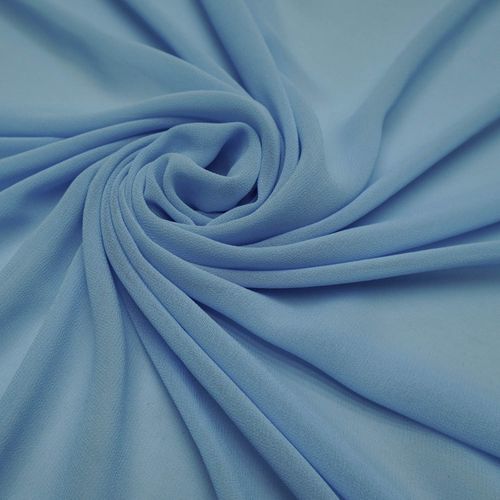 Tecido musseline toque de seda azul serenity