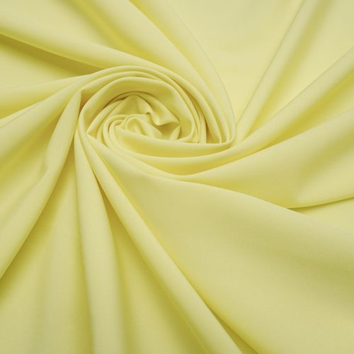 Tecido seda pluma amarelo manteiga