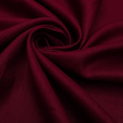 Tecido cambraia de linho puro marsala