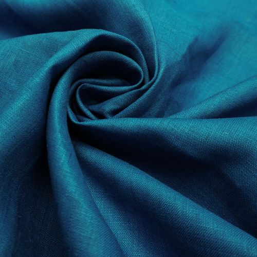 Tecido linho puro azul cobalto