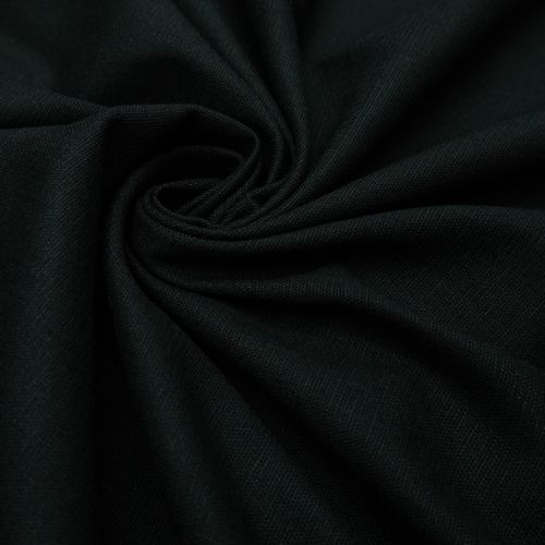 Tecido linho misto com elastano preto