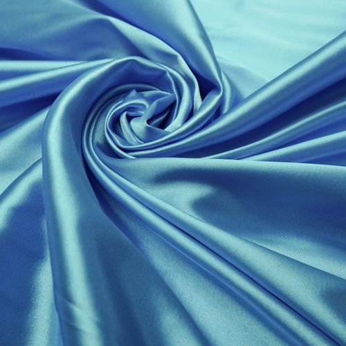 Tecido cetim com elastano azul serenity
